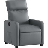 Maison Chic Počivalnik - Relax naslanjač sivo umetno usnje, (22040408) | Shoptok.si