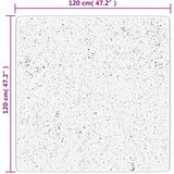  Tepih OVIEDO kratkih vlakana crni 120 x 120 cm | shoptok.hr