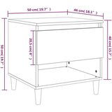  Noćni ormarići 2 kom boja betona 50x46x50 cm konstruirano drvo | shoptok.hr