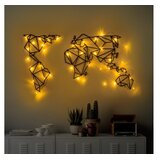 Wallity zidna dekoracija world map led 010, 58 x 100 cm, crna | Eponuda.com