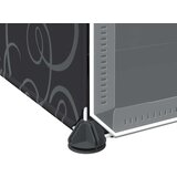 vidaXL Organizator za shranjevanje kock z 12 kockami in vrati Black PP Cene