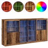  LED komoda 3 pcs Staro drvo 202 x 37 x 100 cm Konstruirano drvo | Eponuda.ba
