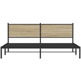 Metalni okvir kreveta bez madraca boja hrasta sonome 200x200 cm | shoptok.hr