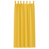  Zavjese 2 pcs žuta boja senfa 260 x 140 cm Poliester | shoptok.hr