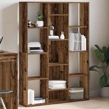 vidaXL Paravan/knjižna omara starinski les 100x24x140 cm iverna plošča | Shoptok.si