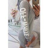 Kesi White gray melange dress | ePonuda.com