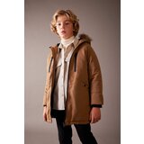 Defacto boy's Water Repellent Removable Für Hooded Plush Lining Coat | ePonuda.com