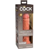 King Cock Elite 8 - dildo s vakuumskim postoljem (20 cm) - tamno prirodna | shoptok.hr
