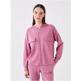 LC Waikiki Women's Hooded Plain Long Sleeve Pajamas Top Cene