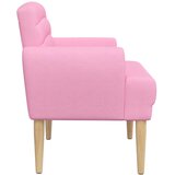  Ljubavni kauč s gumbima Ružičasta 116 x 67 x 80 cm Tkanina | Eponuda.com