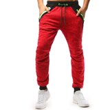 DStreet Spodnie męskie dresowe czerwone | Shoptok.si