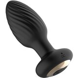 Funny Me 360 - na baterije, vodootporan, radio analni vibrator (crni) | shoptok.hr