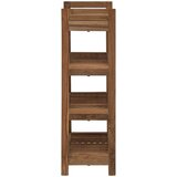  Polica za kupaonicu Prirodna 45 x 30 x 97 cm Čvrsto teak drvo | shoptok.hr
