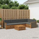  Set vanjskih sofa 6 kom. Prirodna i antracit | shoptok.hr