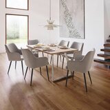 Bessagi Home jedilna miza melani, barva hrasta | Shoptok.si