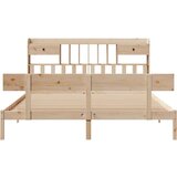 vidaXL Knjižna postelja brez vzmetnice 180x200 cm trdna borovina | Shoptok.si