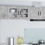  Zidni stakleni ormarić 2 pcs Betonski sivi 40 x 31 x 40 cm | shoptok.hr