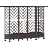  Povišeni krevet s mrežom i krovom Smeđa 202,5 x 40 x 127 cm PP | Eponuda.com