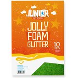 Junior jolly Glitter Foam, eva pena sa šljokicama, A4, 10K, odaberite nijansu Zelena