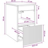  Kupaonski ormar Staro drvo 30 x 41 x 50 cm Konstruirano drvo | shoptok.hr