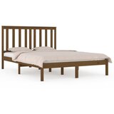 Furnova Posteljni okvir medeno rjav iz trdne borovine 200x200 cm, (21938453) | Shoptok.si