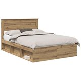  Okvir za krevet Umjetnička hrastovina 140 x 190 cm | shoptok.hr