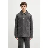 Pamučna jakna Monogram Workwear boja: siva, za prijelazno razdoblje, 2523035