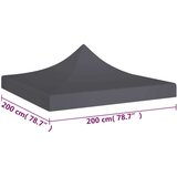 vidaXL Streha za vrtni šotor 2x2 m antracit 270 g/m² | Shoptok.si
