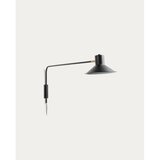 Kave Home Črna stenska svetilka ø 20 cm Aria – | Shoptok.si