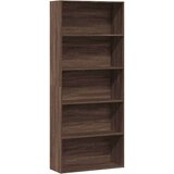 vidaXL Knjižna omara rjavi hrast 80x30x189 cm inženirski les | Shoptok.si