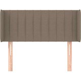  Vzglavje z ušesi taupe 83x16x78/88 cm blago, (20953121) | Shoptok.si