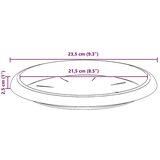  Kružni Pladanj za Cvijeće 24 pcs Crna Ø 14 x 2 cm Plastika | shoptok.hr
