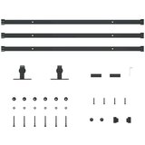 vidaXL Komplet drsnih vrat omarice 244 cm ogljikovo jeklo | Shoptok.si
