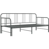 vidaXL okvir za krevet na razvlačenje sivi metalni 90 x 200 cm | shoptok.hr