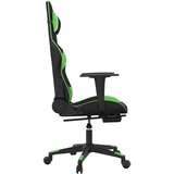  Masažni gaming stol z oporo za noge črno in zeleno um. usnje, (21152251) | Shoptok.si