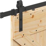  Klizna vrata NARVIK Prirodna i crna 80 x 210 cm (213,5 cm) | shoptok.hr