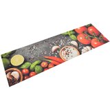  Kuhinjski tepih perivi s uzorkom povrća 45 x 150 cm baršunasti Cene