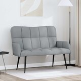 SOFA za dvije osobe Svjetlosiva 115 x 61 x 87 cm Tkanina Cijene