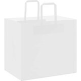  Papirnate vrećice 250 kom s ručkama bijele 32x22x28 cm | Shoptok.si