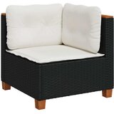  7-dijelni set vrtnih sofa od poliratana s jastucima crni Crna 63.5 x 56 x 32 cm | shoptok.hr