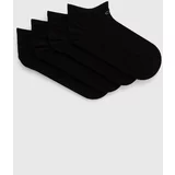Calvin Klein Nogavice 4-pack ženske, črna barva, 701220513