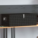  Kutija za pohranu crna 100 x 55 x 37 cm aluminijska | shoptok.hr