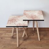 Hanah home 2Shp188 - beige beigepink nesting table (2 pieces) | ePonuda.com