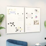  Magnetna bijela ploča sklopiva 100 x 80 x 1,7 cm aluminijska | shoptok.hr