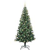 vidaXL Umjetna preddekorirana božićna jelka med 300 LED Zelena 180 cm | Shoptok.si