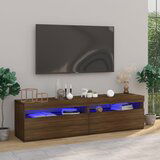 The Living Store TV omarica z LED lučkami 2 kosa rjavi hrast 75x35x40 cm - TV Omarica, (21376770) Cene