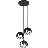  Sollux SL.1088 - Luster na sajli TULOS 3xE27/60W/230V crna | Eponuda.com
