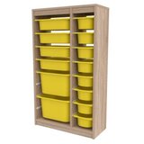 Hanah home Montana Xs 2D4N8U višenamjenska komoda, 69 x 112,2 x 29,6 cm, smeđe-žuta | Eponuda.ba