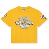 Kenzo Kids Otroška bombažna kratka majica rumena barva