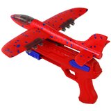  Pištolj s avionom i mjehurićima od sapunice Bubble Launcher - crveni | shoptok.hr